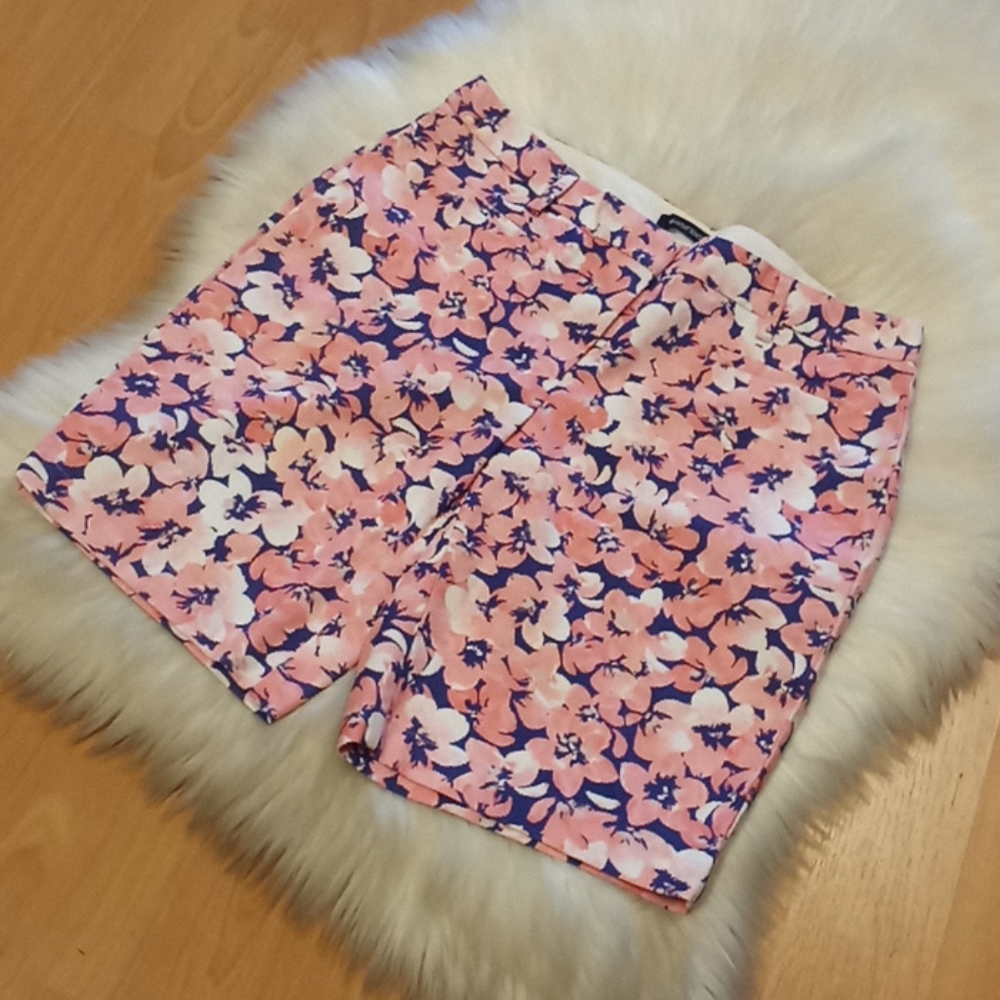 Lands End Pink Floral Walking Shorts